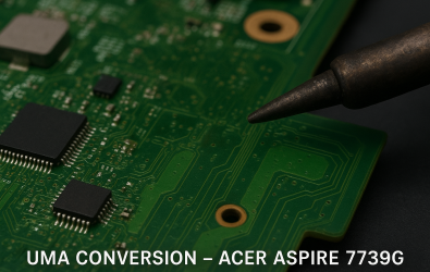 غیرفعال‌سازی GPU مجزا و تبدیل لپ‌تاپ Acer Aspire 7739G (Pegatron AIC70) به حالت UMA